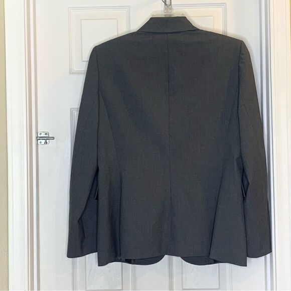 Alex Marie Women's Gray One Button Long Sleeve Blazer Size 14 - Picture 2 of 7